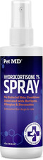 Pet MD Hydrocortisone Spray for Dogs, Cats, Horses - Itch Relief Spray  Hot Spo