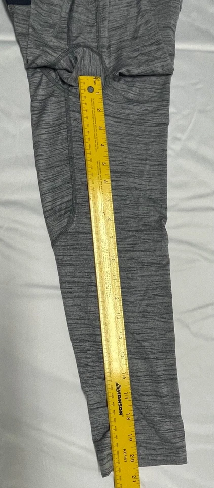 NIKE Mens Pro 3/4 Length Heather Tights (Lt Carbon/Thndr Blu/Blk 876643-012 SMAL - Image 4 of 4