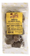 Enjoy Dried Lemon Peel - Sweet & Sour Snack | 5 oz Bag