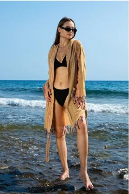 Women 100% Cotton Beachwear Bathrobe 