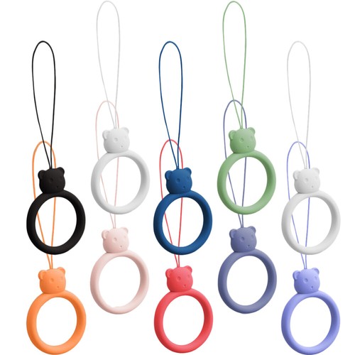 10 Pcs Mobile Phone Straps Men and Women Finger Lanyard Silicone Ring - 第 5/6 張圖片