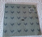 Vtg NIP Country Rooster Blue Gift Wrap Artfaire Cottagecore Wrapping Paper Chick — photo 4