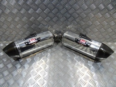 Genuine YOSHIMURA USA Research & Development 56mm R77 Pair of exhaust end cans