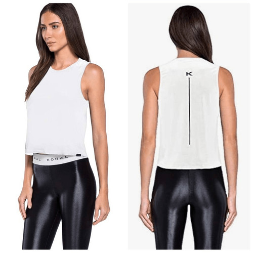 Koral Muscle Brisa Tank XL White
