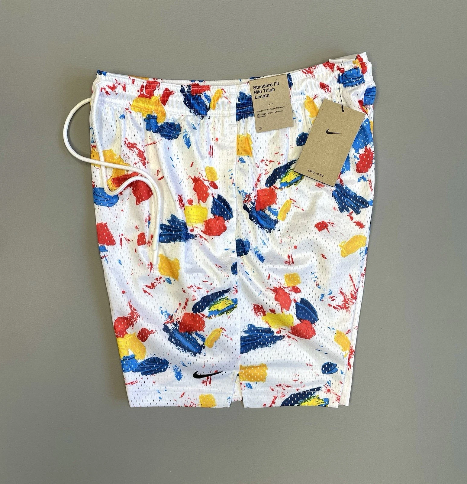 Nike Dri-Fit 5” Mesh Sport Shorts Colourful - Size Small HV1882-100 RRP £45