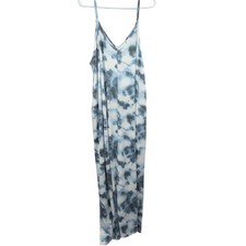 Zenana Blue Gray Tie-Dye Sleeveless Maxi Dress NWT Size 3X