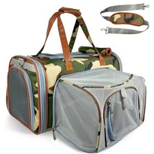 Mr. Peanut's Airline Approved Soft Sided Pet Carrier for Travel Comfort