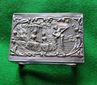 Solid Silver Match Box Holder Birmingham 1898 Henry Matthews 34.8g