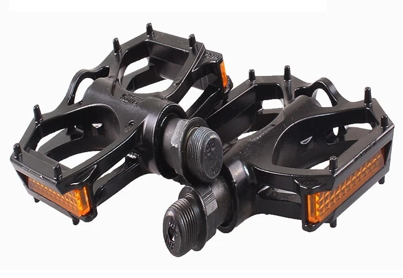 Bicicleta de Carretera de Montaña Wellgo M195-DU Aluminio Pedales DU Pedal Plano con Reflector Foto 2 de 4