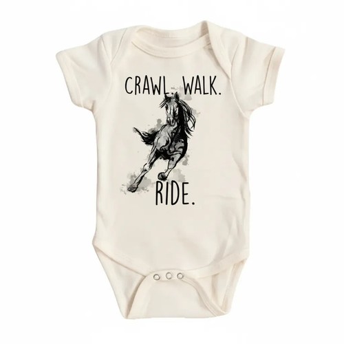 Horse Ride Newborn Baby Onesie® Bodysuit