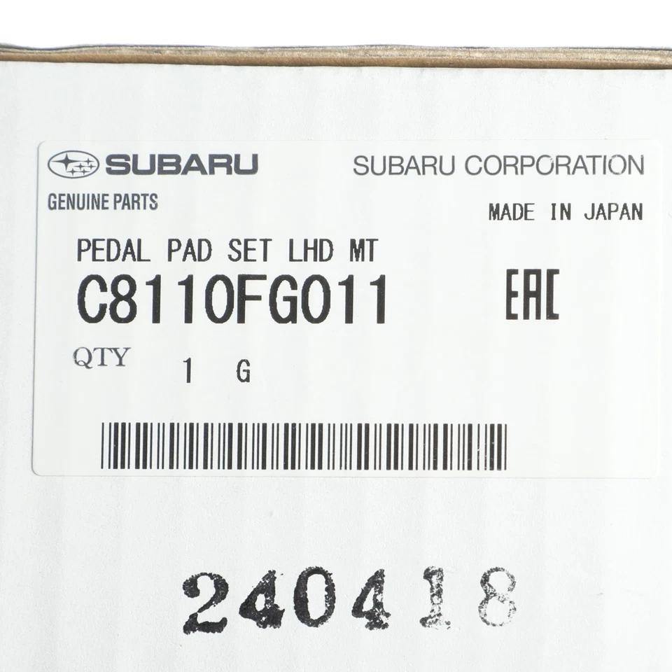 OEM NEW Subaru 09-18 Forester Manual Transmission Sti Pedal Pad Set C8110FG011 - Imagem 4 de 4