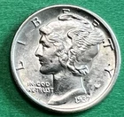 1937 S Mercury Dime High Grade Condition