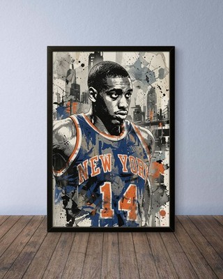 Anthony Mason New York Knicks Basketball Kunstdruck Wall Art Print Bild Poster