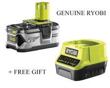 Genuine New RYOBI 4Ah Battery RB18L40 and Charger RC18120 18v + FREE GIFT