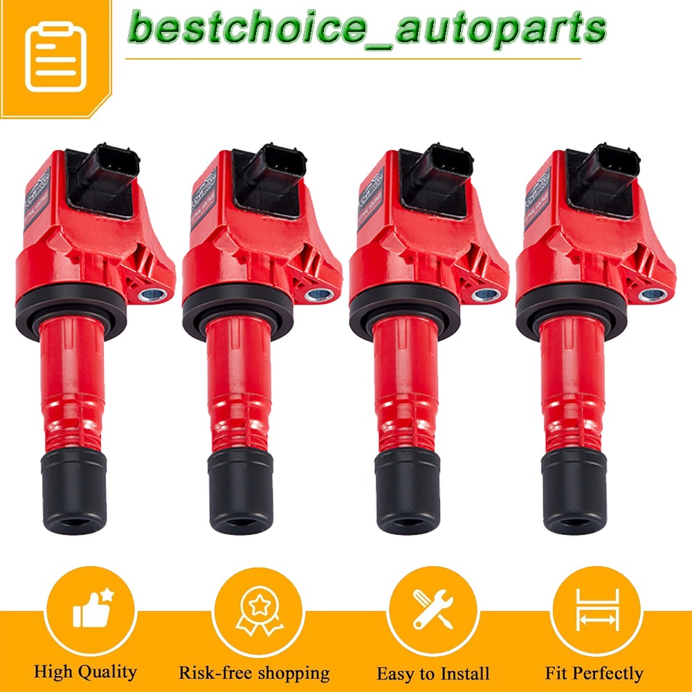 High Performance Set of 4 Ignition Coils Pack for 2012-15 Honda