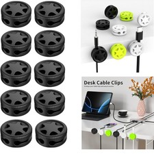 12PCS Multi  USB Cable Organizer Cord Management Desktop Clip Wire Holder