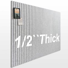 Large Cork Boards for Walls 48"x 36" - 1/2  Thick Bulletin Board, 12 Pack Fel...