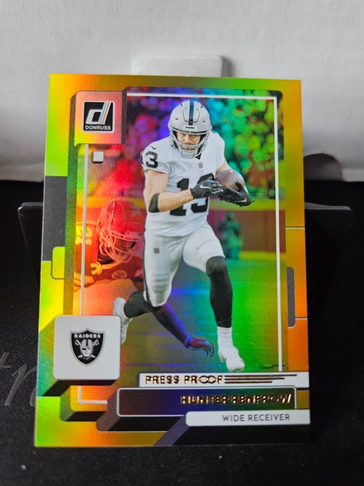 2022 Donruss Football Premium Gold Press Proof #282 Hunter Renfrow Raiders