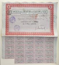 1959 SOCIETA' ANONIMA FILATURA DEI CASCAMI DI SILK MILAN