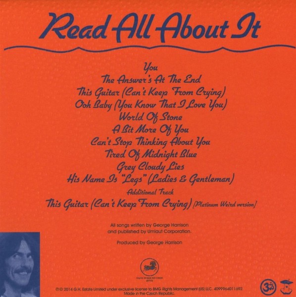 George Harrison (1943-2001): George Harrison (1943-2001): Extra Texture - - (-image