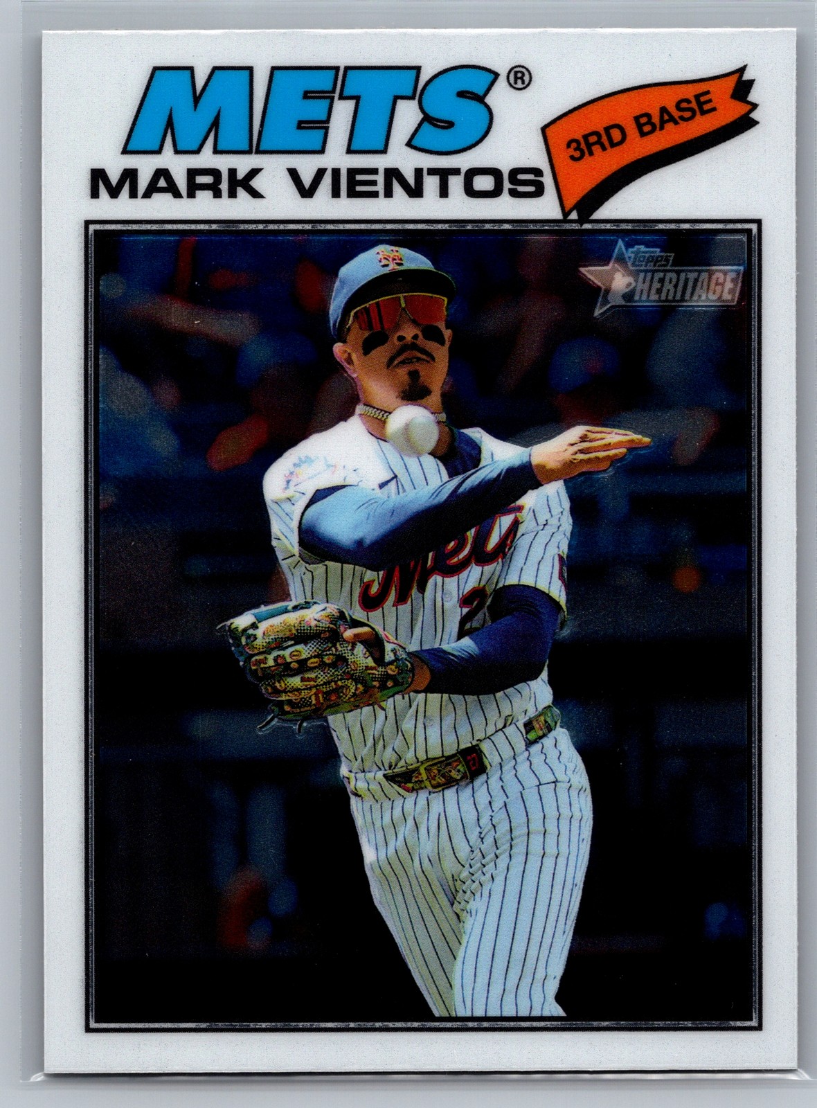 2026 Topps Heritage MARK VIENTOS #77 Chrome SP New York Mets