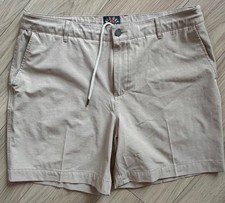 Faherty All Day Shorts Mens 36 Khaki Hybrid Boardshorts Stretch 7