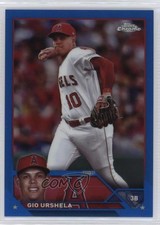 2023 Topps Chrome Update Blue Refractor 144/150 Gio Urshela #USC38 0w3