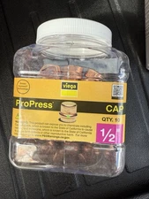 Viega 1/2" ProPress 1/2 in. Press Copper Cap (10-Pack) 10pk  MPN 77445 Lot .