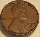 1937 D Lincoln Wheat Penny Cent! Great Details Estate Sale Album Find!