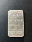 Vintage 1 Troy Oz .999 Fine Silver Bar National Refiners Ounce Rare (B)