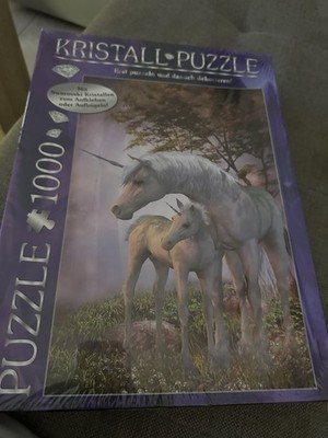 Komplett Neues Noch Verpacktes Einhorn-Puzzle Mit Swarovski-Steinen