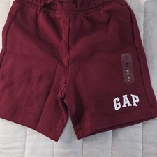 Gap Kids Relaxed Fit Pull-On Shorts Maroon Red Size Medium