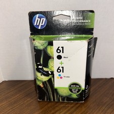 HP 61 Ink Cartridge Combo Pack Black and Tri Color Combo EXP 2014 Sealed OEM New