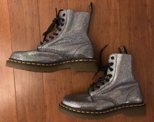 Dr. Martens 1460 Pascal blue pink Iridescent Lace Up Boots. Size 6 US /37 EU