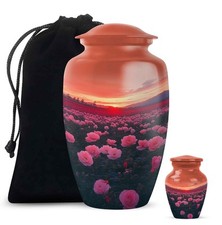 Rose Cremation Urn Ash 10Inch  3Inch Memorial Gift for Male  Female