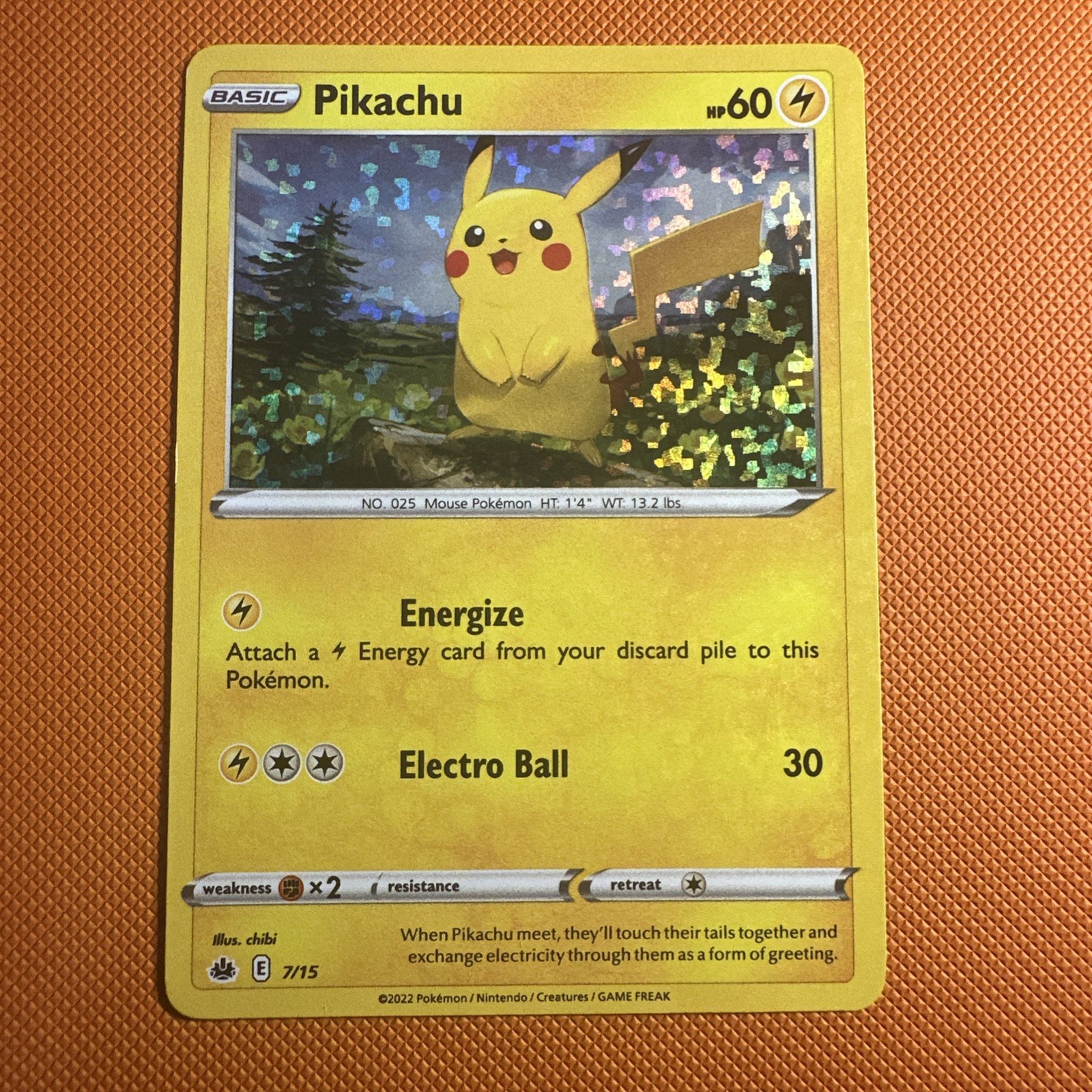 Pikachu 7/15 - McDonald's Holo Pokemon Promo Card