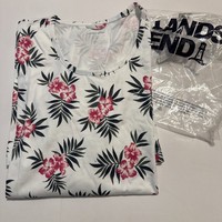 Lands' End Supima Cotton Floral Sleep Dress Gown • 3X • Floral