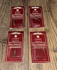 Lot Of 4 NOS Creative Woodburning Special Technique Points Walnut Hollow