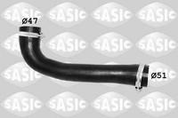 Ladeluftschlauch Sasic 3336302 FÜR Opel Turboschlauch Intercooler Schlauch