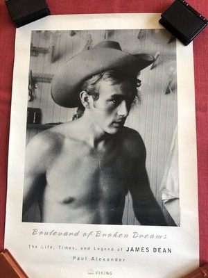 JAMES DEAN POSTER; Boulevard of Broken Dreams, 1987