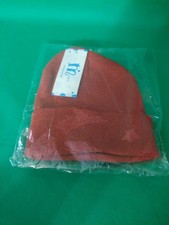 Wigwam Mills Red Beanie 100% Pure Virgin Wool Knit Watch Cap Hat Made in USA