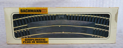 BACHMANN 1780 Juego de 12 secciones de vía curva de radio escala HO 18", LATÓN con enchufe | Condition: Used