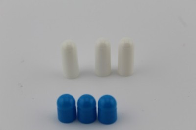 Blue and White Size 0 Gel Caps (1000 pack)