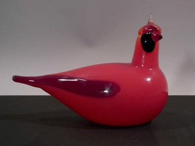 a13/13  Iittala  Bird 2004  ''Red Cardinal''  Oiva Toikka
