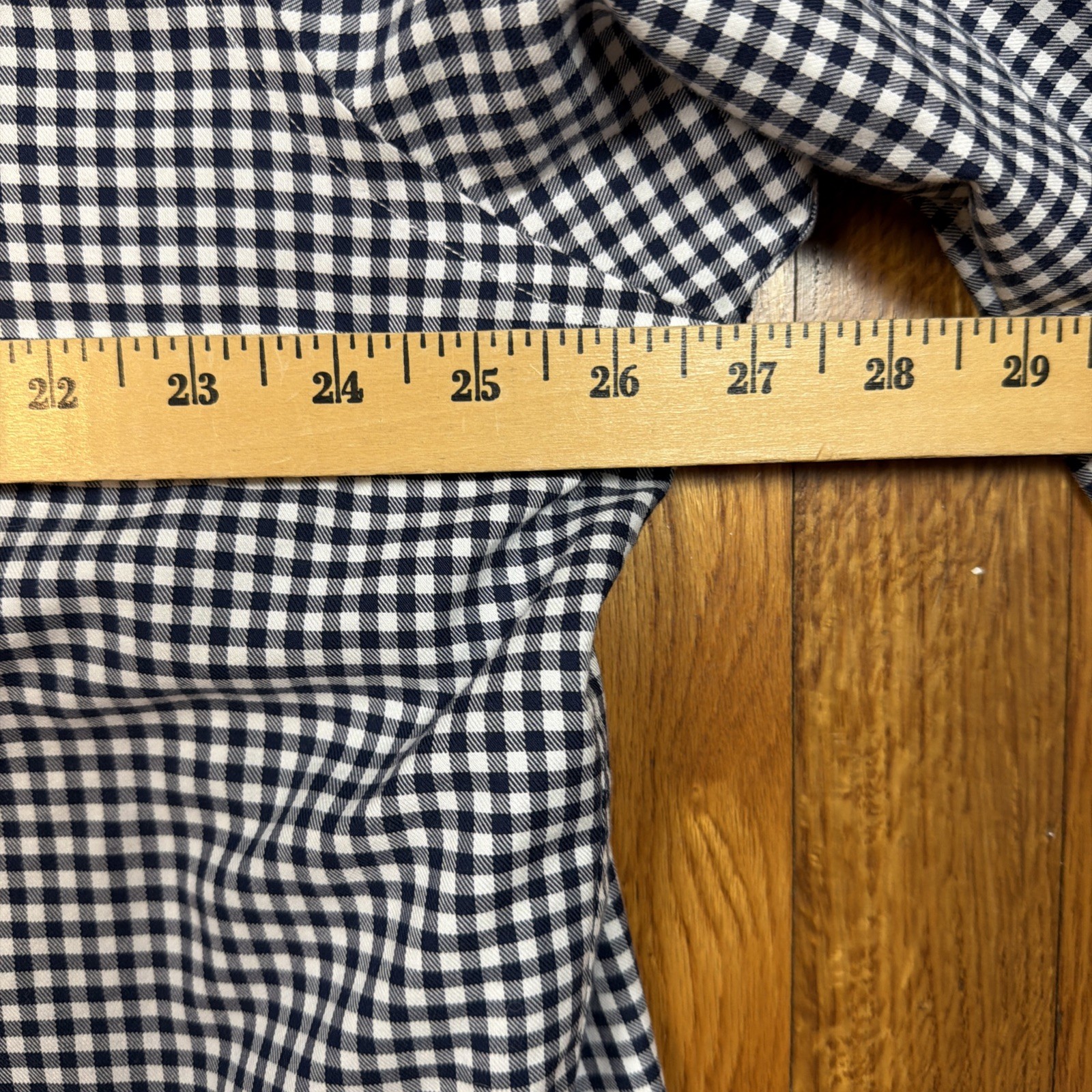 Brooks Brothers Regent Shirt Mens 2XL The Original Polo Non Iron Gingham Blue thumbnail 5