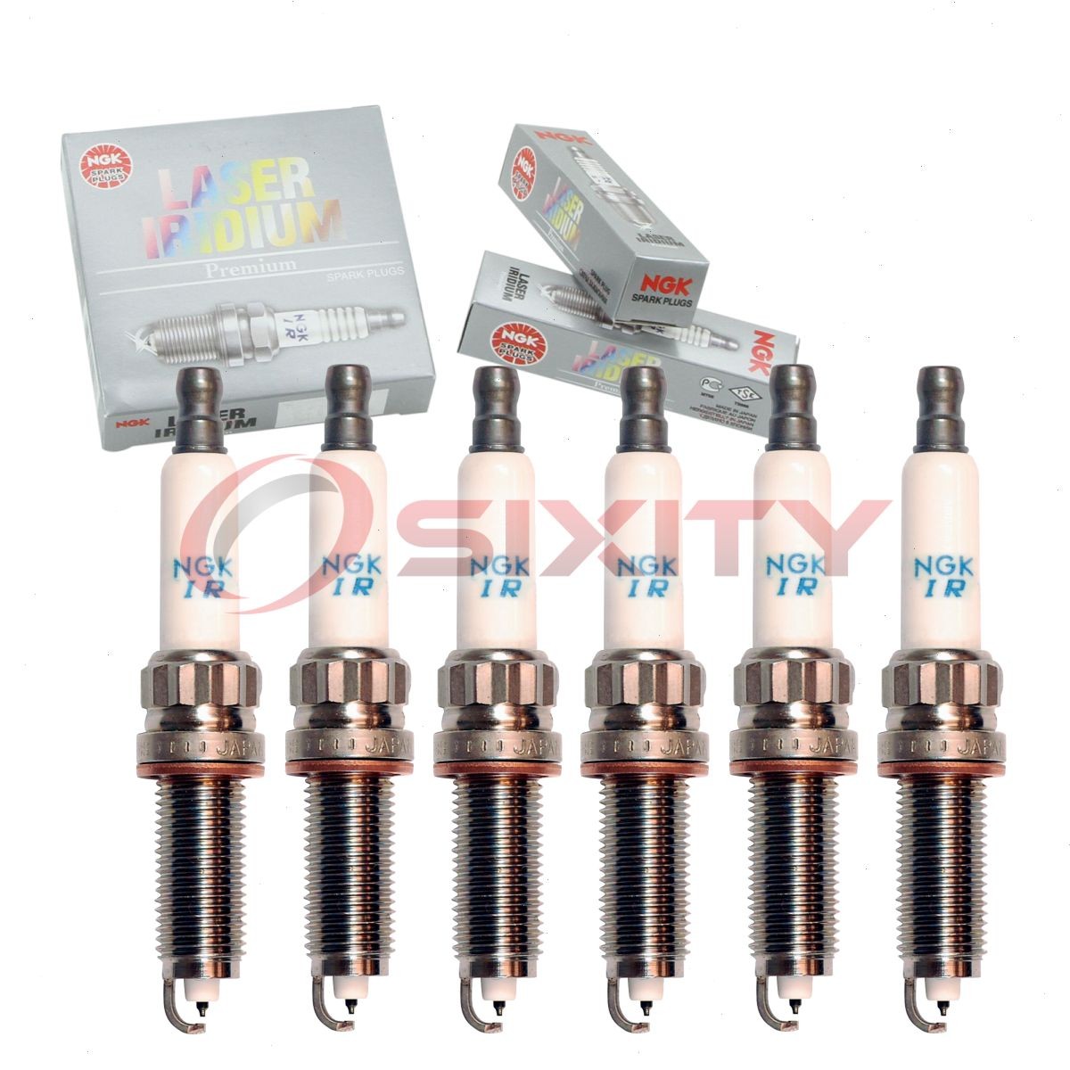 6 pcs NGK Laser Iridium Spark Plugs for 2013-2015 BMW X1 3.0L L6 - Engine ox