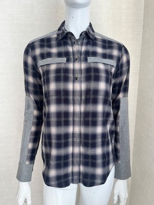 IRO Jeans Flannel Plaid Shirt Size S
