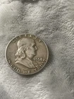 1958 Franklin Half Dollar 90% Silver Coin
