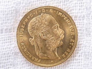 NobleSpirit SUPERB GEM BU Austria 1892 GOLD 8FL/20Fr