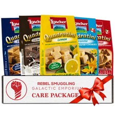 Loacker Quadratini Wafer Cookies Variety Pack - 5 Flavors (4.41oz Each)
